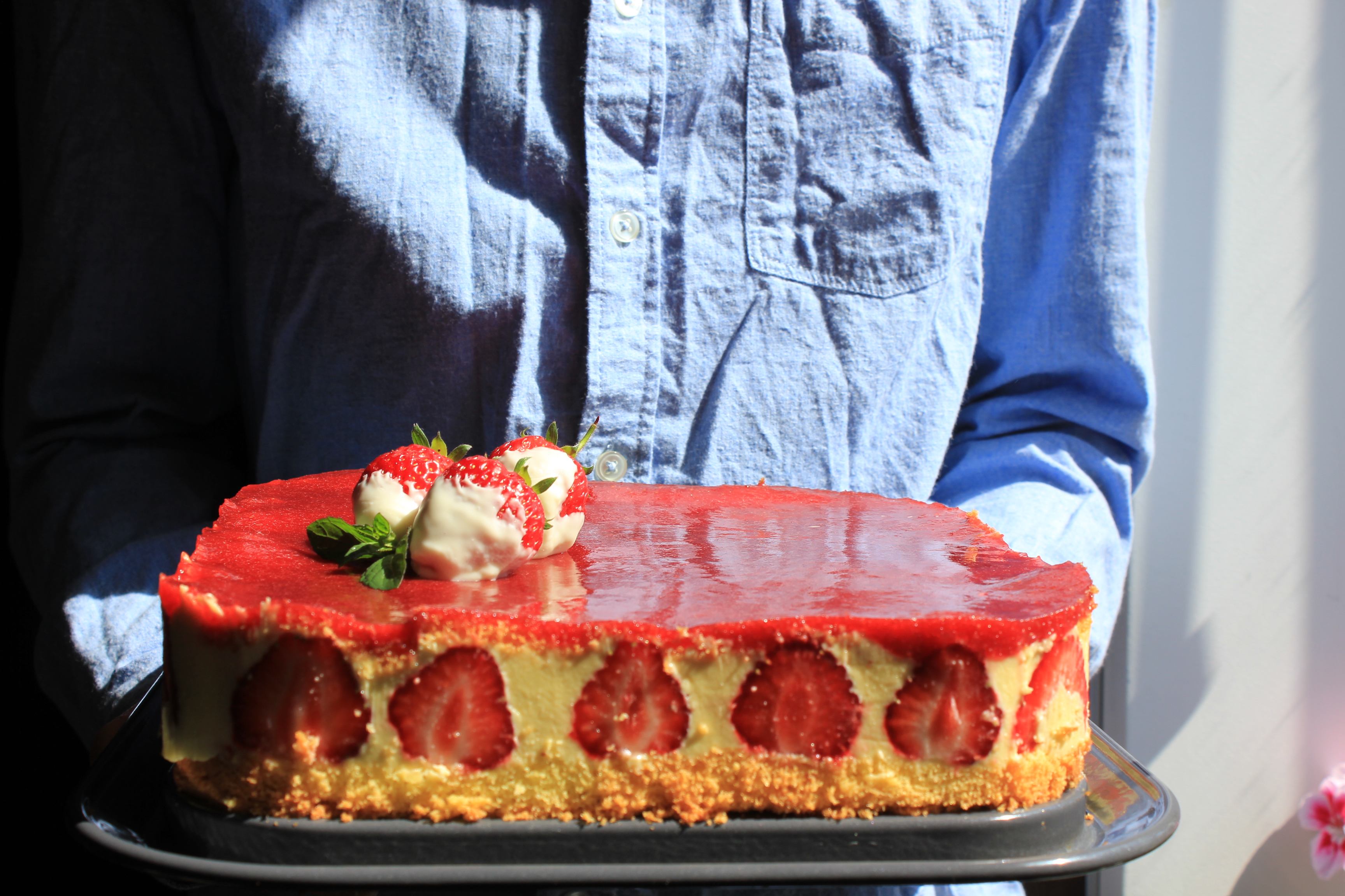 Торт Фрезье рецепт с фото пошагово с клубникой